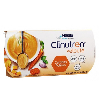 Soupe velouté hyperprotéinée Clinutren carottes potiron