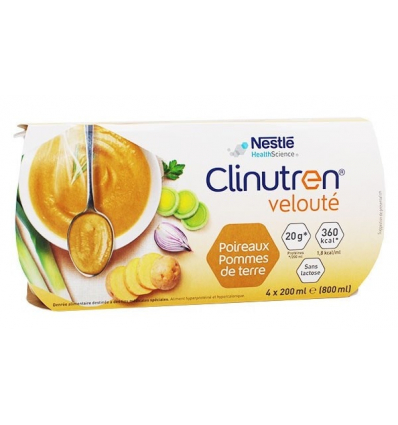 Soupe velouté hyperprotéinée Clinutren poireaux pommes de terre