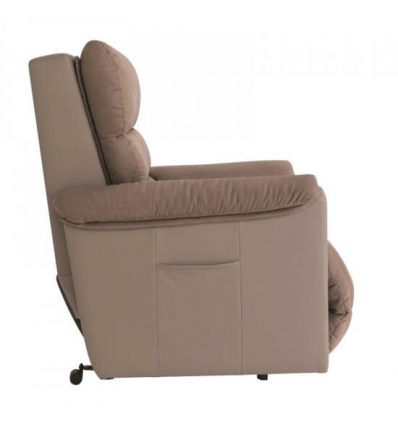 Fauteuil releveur 1 moteur dos au mur Cosy Up easyclean taupe