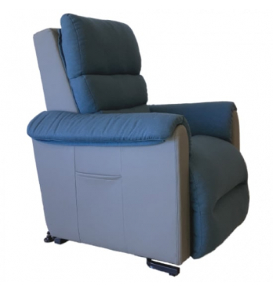 Fauteuil releveur 2 moteurs Cosy Up bleu océan