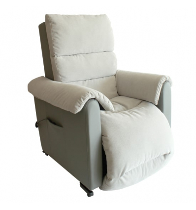 Fauteuil releveur 2 moteurs Cosy Up gris clair