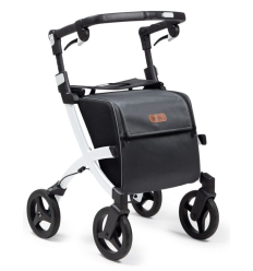 Déambulateur et caddie de courses 4 roues pliable Rollz Flex standard blanc