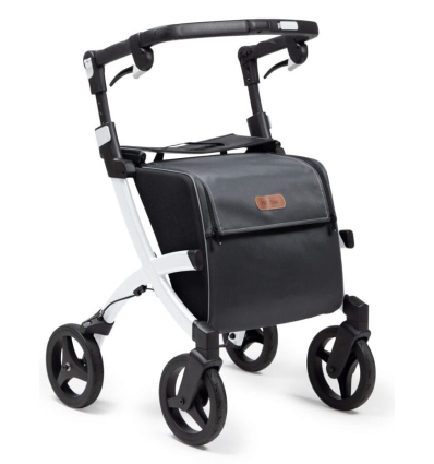 Déambulateur et caddie de courses 4 roues pliable Rollz Flex standard blanc