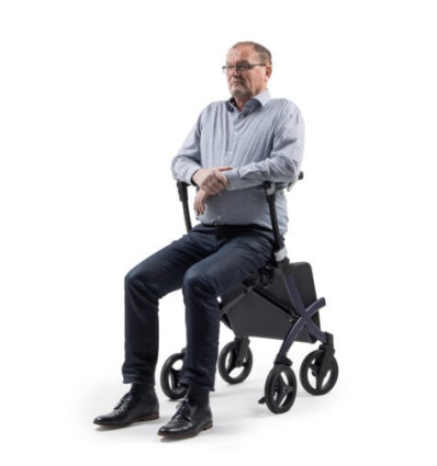 Déambulateur et caddie de courses 4 roues pliable Rollz Flex