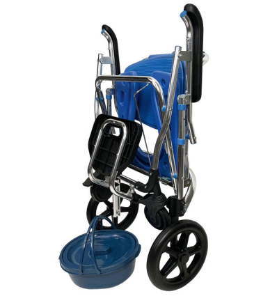 Chaise percée à roulettes Minorque