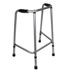 Cadre de marche fixe réglable gris