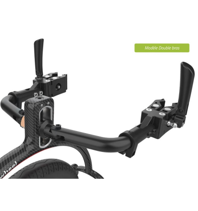 5ème roue pour fauteuil roulant Track Wheel double bras