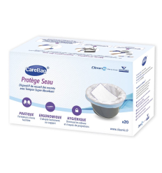 Boîte de 20 sacs protège-seau pour chaise percée CareBag Cleanis