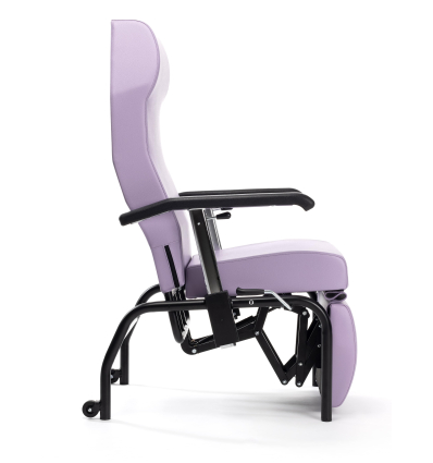 Fauteuil de repos Normandie cuir artificiel rose Vermeiren