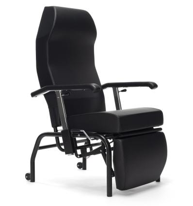 Fauteuil de repos Normandie cuir artificiel noir Vermeiren