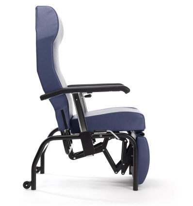 Fauteuil de repos Normandie cuir artificiel bleu Vermeiren