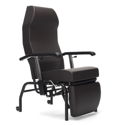 Fauteuil de repos Normandie cuir artificiel brun Vermeiren