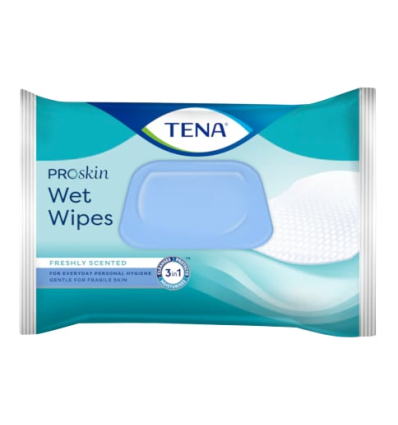 Lingettes nettoyantes corps adulte TENA ProSkin Wet Wipes