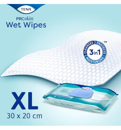 Lingettes imprégnées TENA ProSkin Wet Wipes