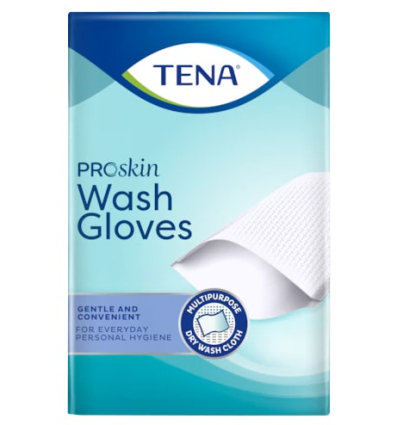 Gant de toilette jetable TENA Wash Gloves ProSkin non plastifié
