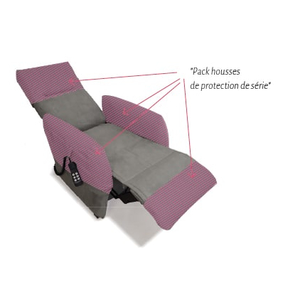 Fauteuil releveur 2 moteurs Confort Modulo Pack