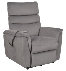 Fauteuil releveur électrique relax massant et chauffant Munich Seniortys gris