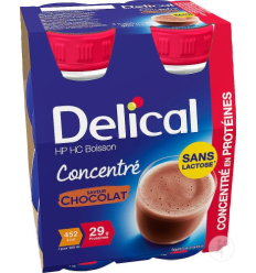 Boisson protéinée concentrée sans lactose Delical HP HC chocolat