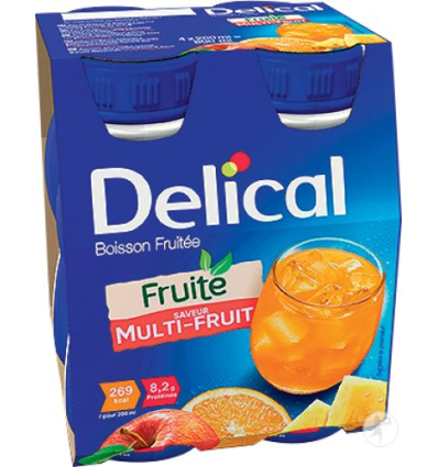 Boisson fruitée Edulcorée sans sucres Delical multi-fruits