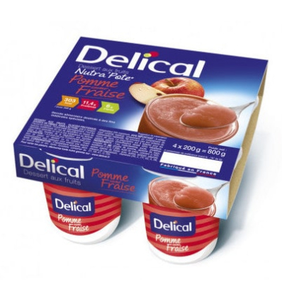 Dessert fruité Nutra'pote Delical pomme fraise