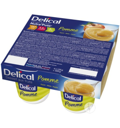 Compote hyperprotéinée Nutra'pote Delical pomme