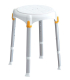 Tabouret de douche rotatif Capri blanc