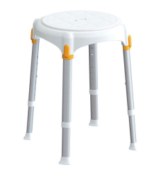 Tabouret de douche rotatif Capri blanc