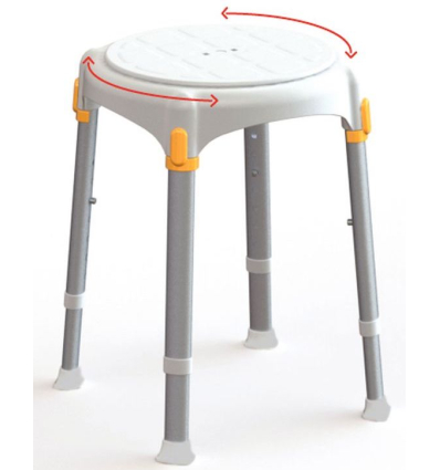 Tabouret de douche rotatif Capri