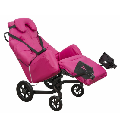 Fauteuil coquille manuel Elysée II framboise innov'sa