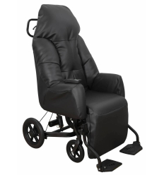 Fauteuil médical roulant à pousser électrique Evasion E II Innov'SA PVC Ebène