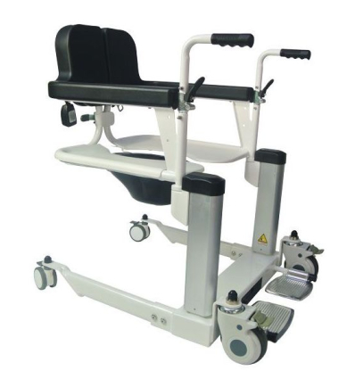 Fauteuil WC douche et transfert électrique Moovy Elec