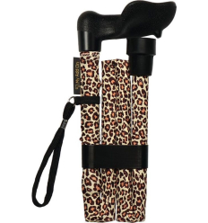 Gaine décor pour customiser une canne de marche léopard