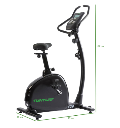 Dimensions du vélo de rééducation F20 compétence Tunturi