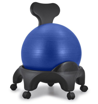 Chaise ergonomique avec ballon Tonic Chair Originale bleu