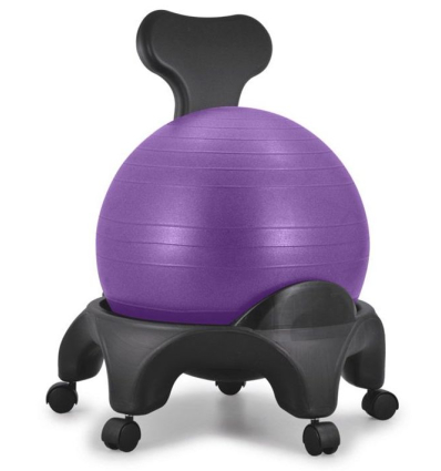 Chaise ergonomique avec ballon Tonic Chair Originale violet