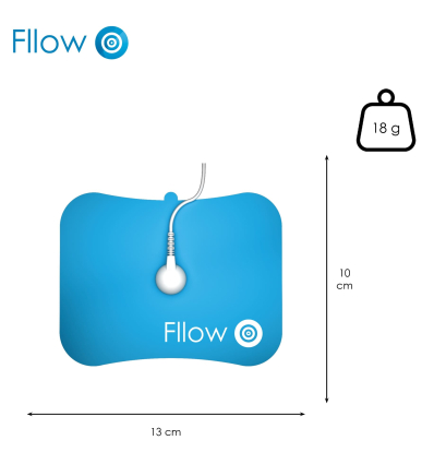 Dimensions des 2 électrodes arthrose genou Paingone Arthro-Fllow