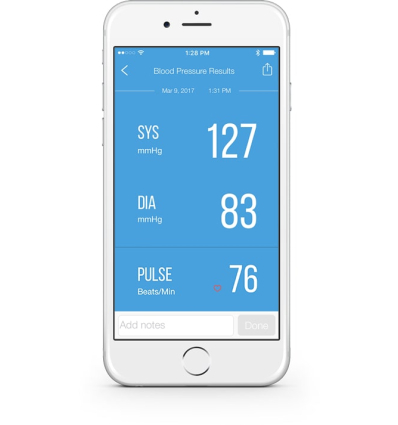 Application iHealth MyVitals pour tensiomètre connecté iHealth Track