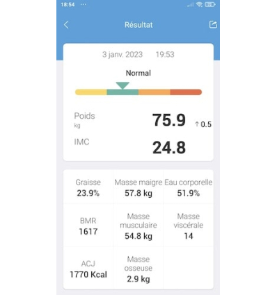 Pèse personne connecté iHealth Fit