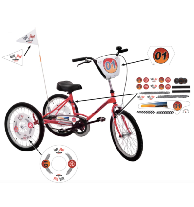 Kit de personnalisation course tricycle Tonicross Rupiani