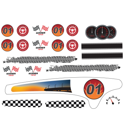 Kit de personnalisation course tricycle Tonicross Rupiani