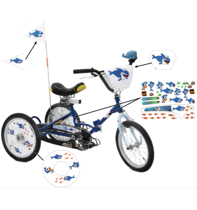 Kit de personnalisation requin tricycle Tonicross Rupiani
