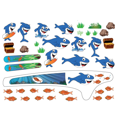 Kit de personnalisation requin tricycle Tonicross Rupiani