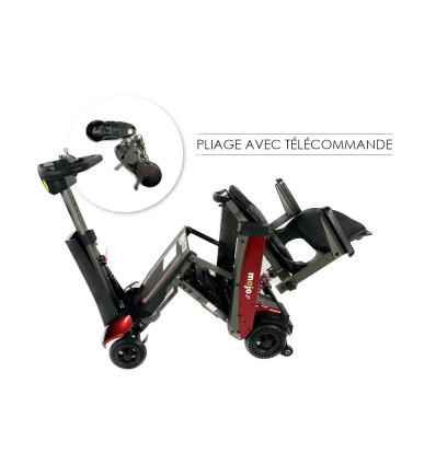 Scooter électrique 4 roues pliable automatiquement Ergo MOJO Lit