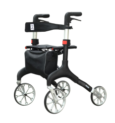 Déambulateur 4 roues compact et pliable Manhattan noir