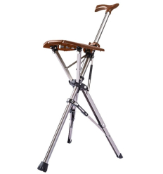 Canne siège pliable ultra légère Ta Da Chair marron