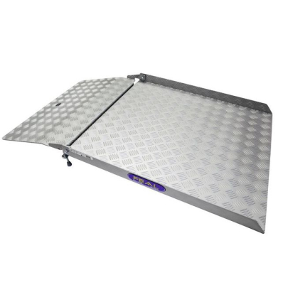 Rampe de seuil porte fenêtre et baie vitrée repliable Feal pour fauteuil roulant
