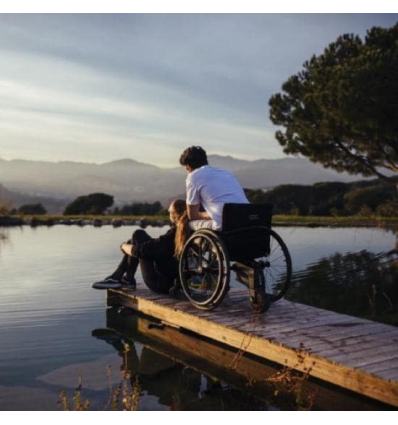 Motorisation pour fauteuil roulant manuel Alber Smoov One Invacare