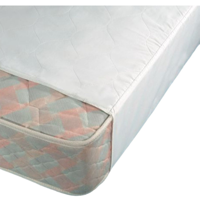 Alèse de lit lavable à rabats polycoton blanche