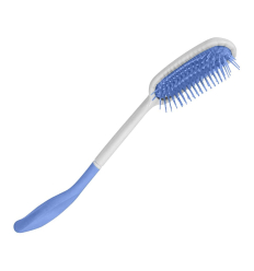 Brosse à cheveux ergonomique avec manche long