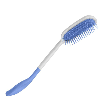 Brosse à cheveux ergonomique avec manche long